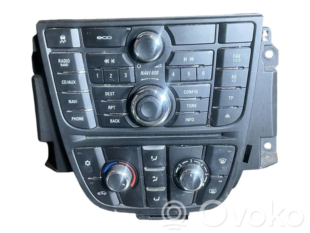 Opel Astra J Console centrale, commande de multimédia l'unité principale 