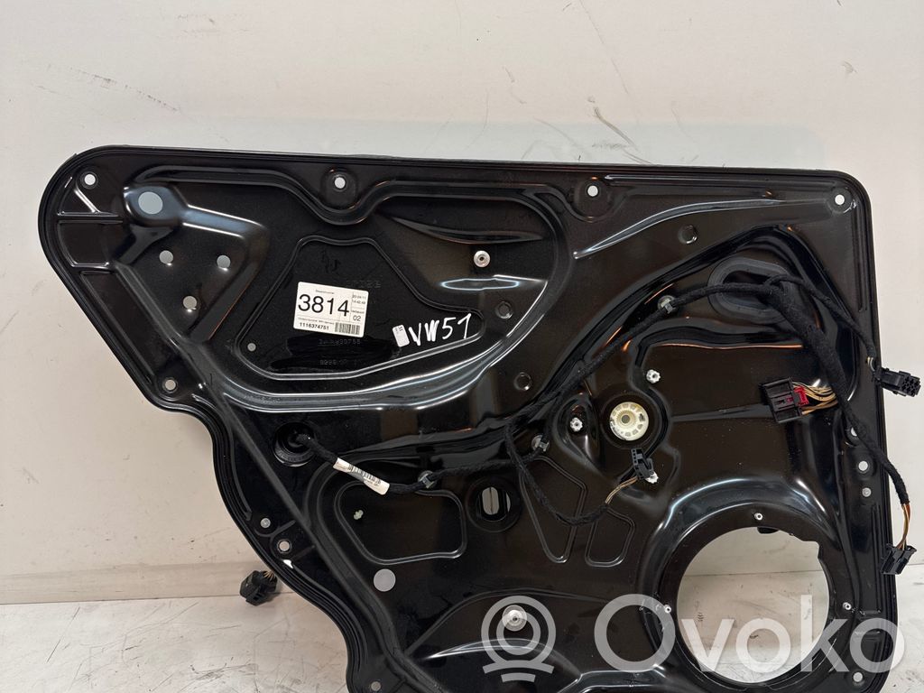 Mechanizm podnoszenia szyby tylnej bez silnika   3AA839755,1116374751,929912