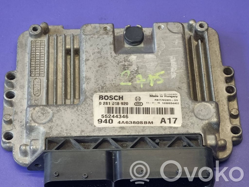Alfa Romeo Giulietta Engine control unit/module 