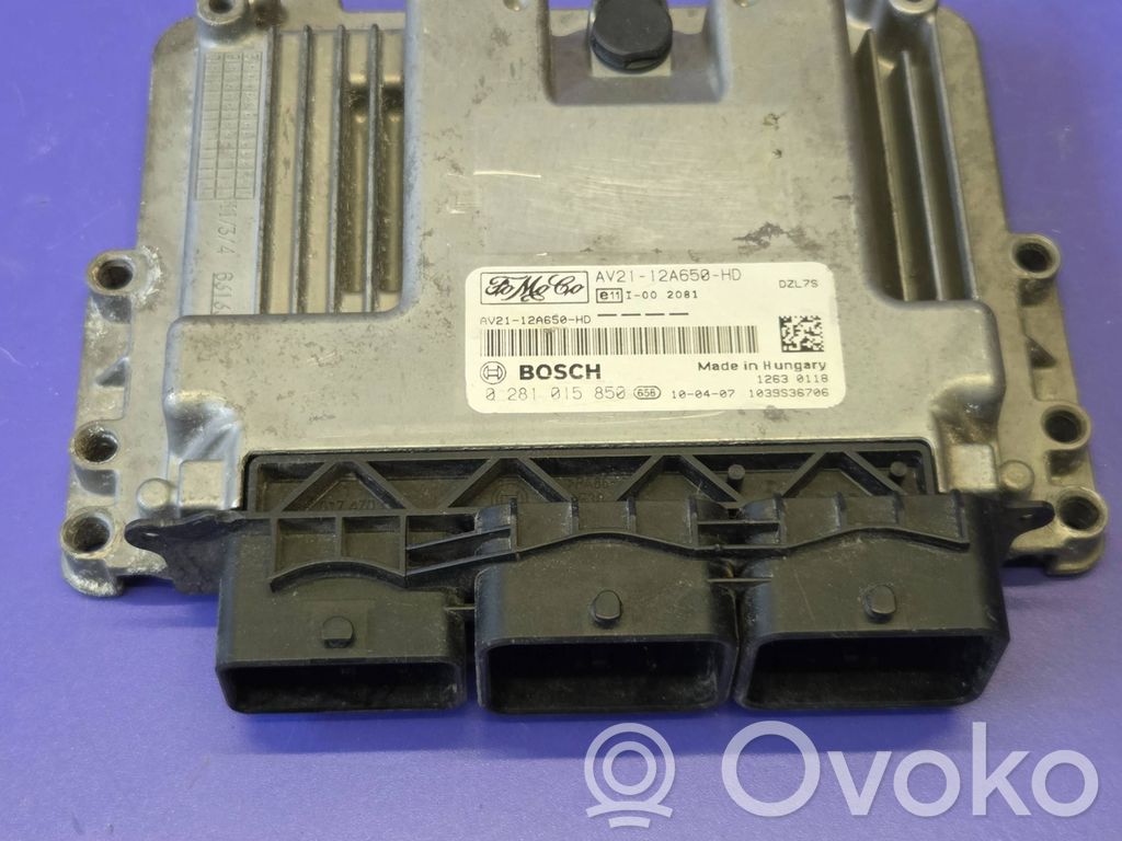 Engine control unit/module   AV2112A650HD,0281015850,AV2112A650HD