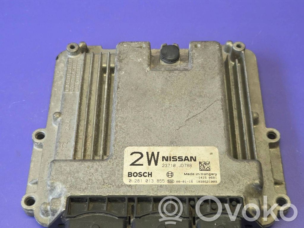 Engine control unit/module   1039S21009,23710JD78B,0281013855
