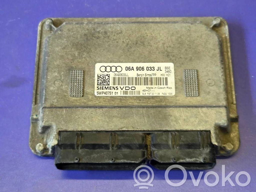 Engine control unit/module ECU   06A906033JL,5WP4075101,06A906033JJ