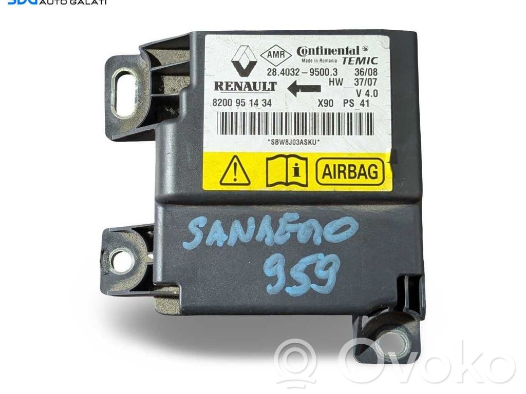 Dacia Logan I Airbag control unit/module 