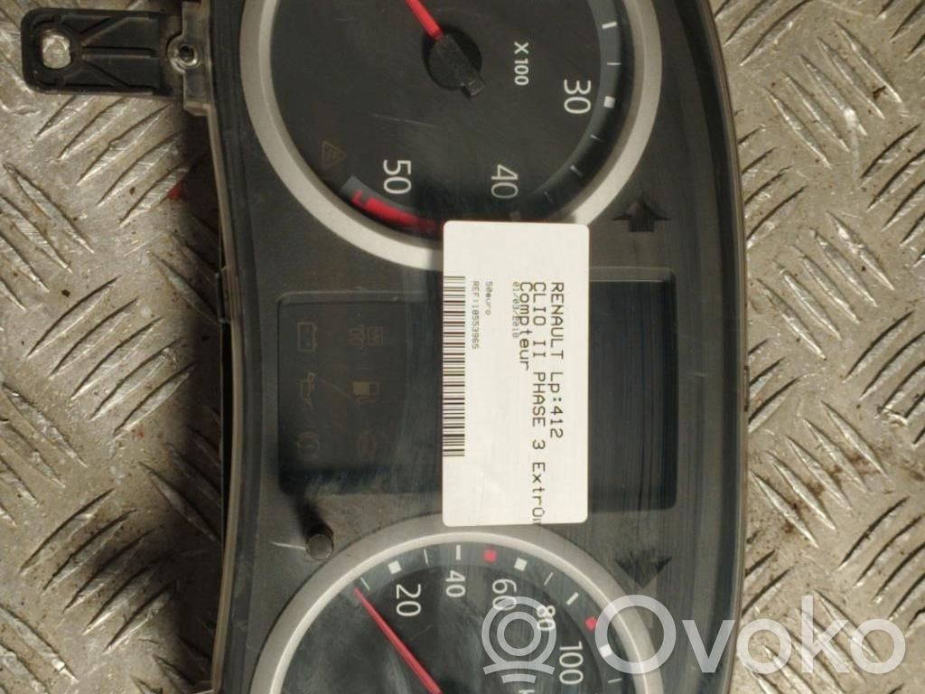 Renault Clio II Speedometer (instrument cluster) 