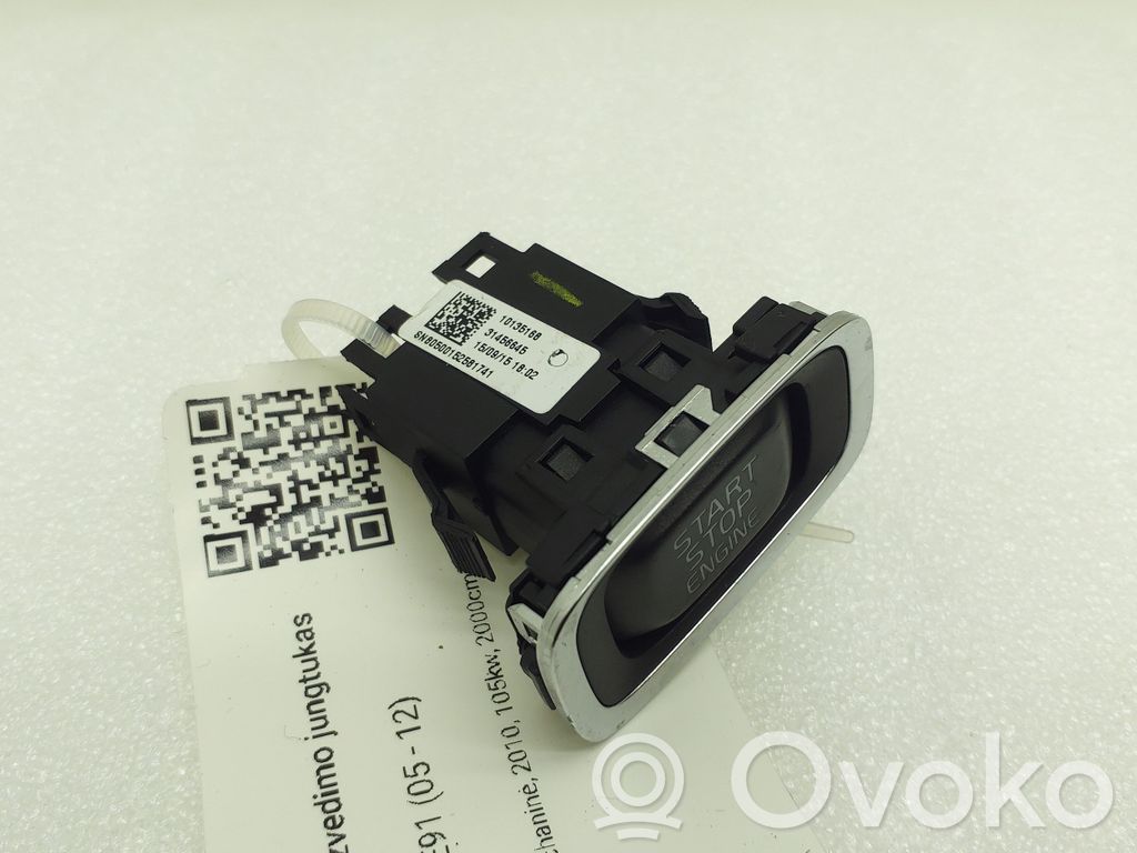 Volvo V60 Engine start stop button switch 