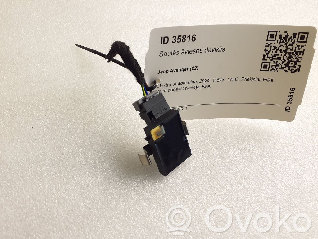 Jeep Avenger Sun solar sensor 