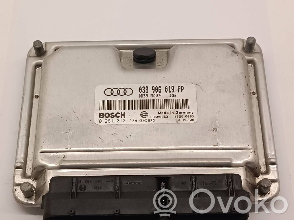 Engine control unit/module   0281010729,038906019FP,28SA5353