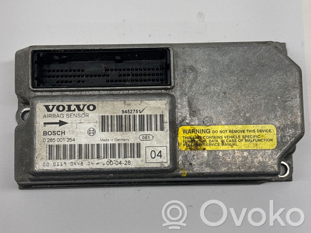 Volvo S60 Airbag control unit/module 