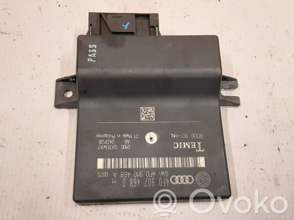 Unité de commande / module de régulateur de vitesse   4F0907468D,4657