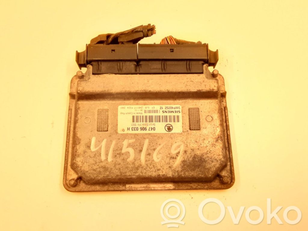 Engine control unit/module   047906033H,5WP4025212,4151