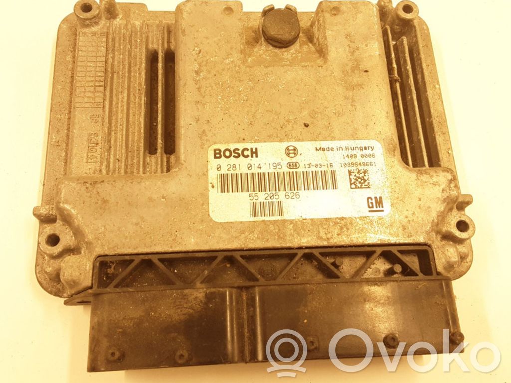 Engine control unit/module   0281014195,55205626,3380