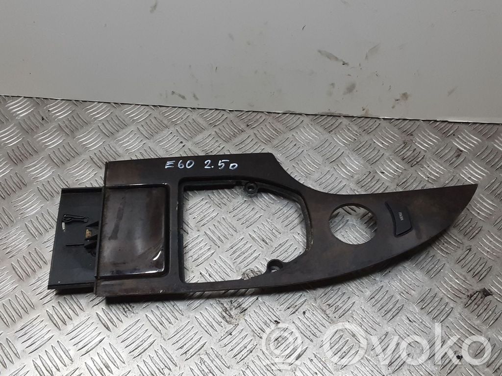 BMW 5 E60 E61 Ātrumu pārslēgšanas sviras dekoratīvā apdare (plastmasas) 