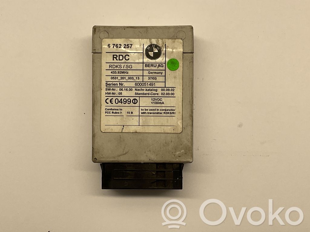 Tire pressure control unit   6762257,0531201003,600051491,43392MHZ