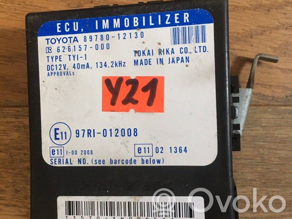 Toyota Corolla E120 E130 Immobilizer control unit/module 
