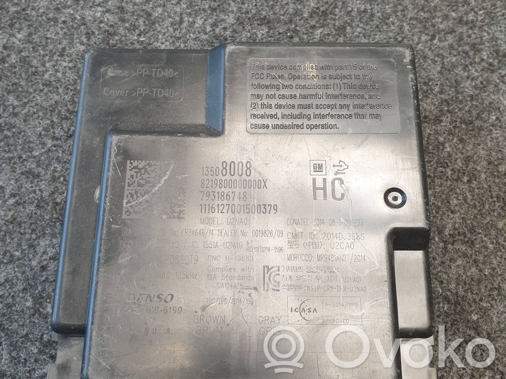 Chevrolet Camaro Keyless (KESSY) go control unit/module 