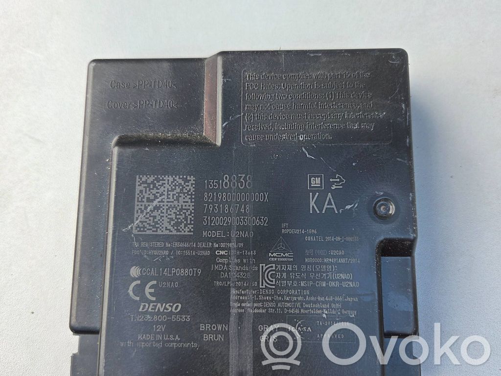 Chevrolet Camaro Centralina/modulo keyless go 