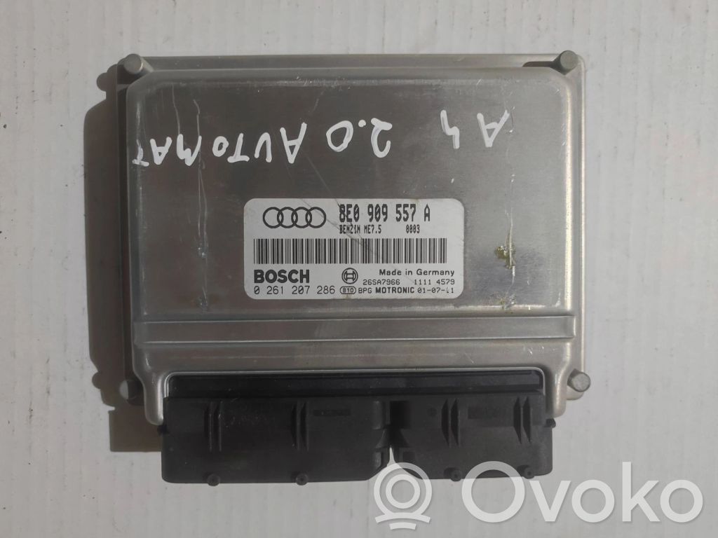 Engine control unit/module   8E0909557A,0261207286,26SA7966