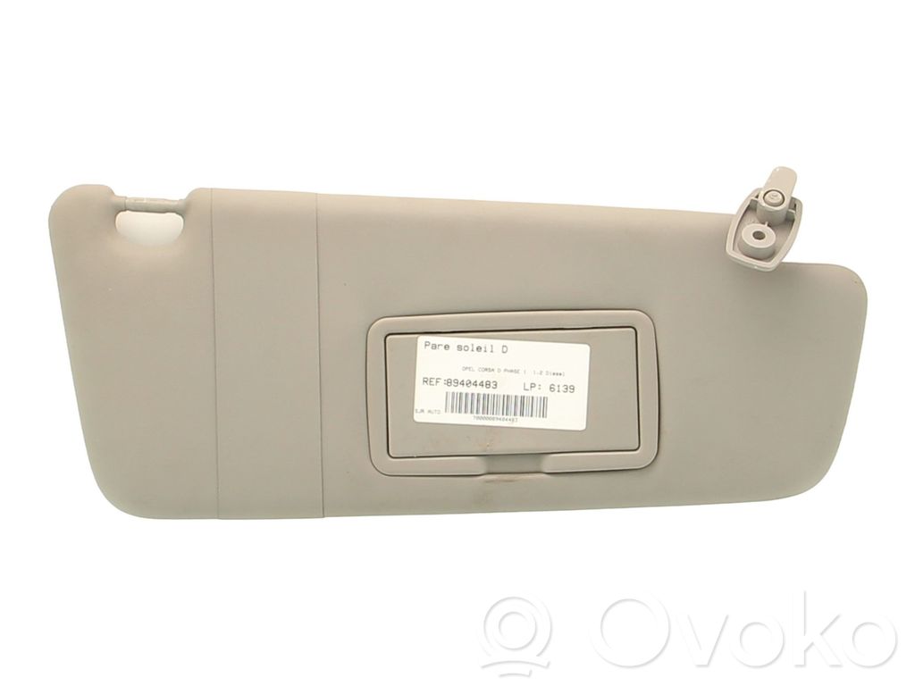 Opel Corsa D Sun visor 