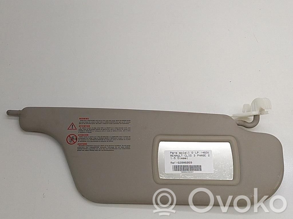 Renault Clio III Sun visor 