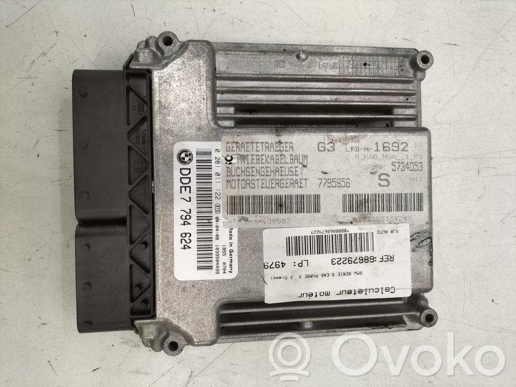 BMW 3 E46 Variklio valdymo blokas 