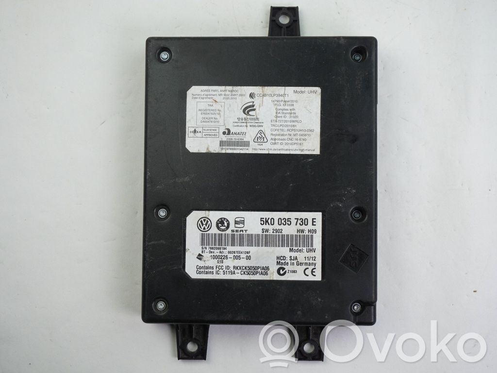 Skoda Octavia Mk2 (1Z) Bluetooth control unit module 