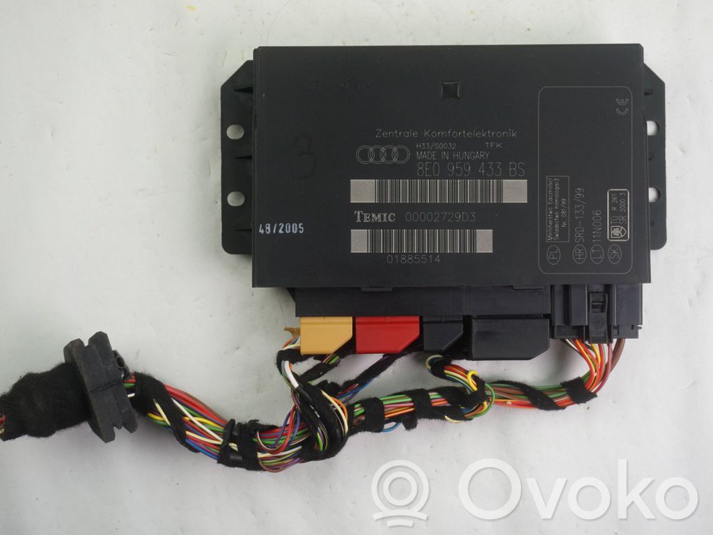 Audi A4 S4 B7 8E 8H Module confort 