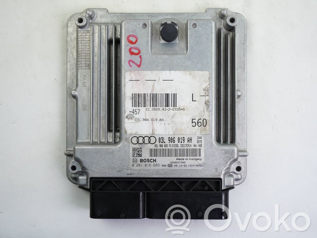 Engine control unit/module   03L906019AH,0281016683