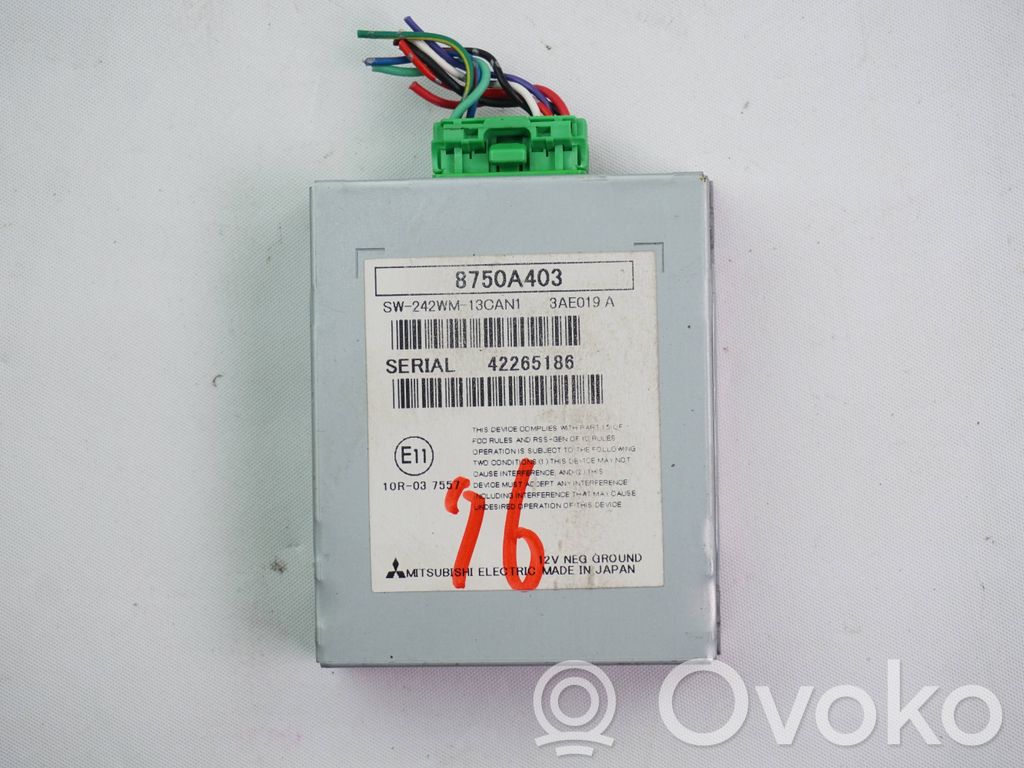 Mitsubishi Outlander Other control units/modules 