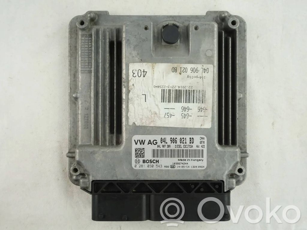 Engine control unit/module   04L906021BD,0281030543