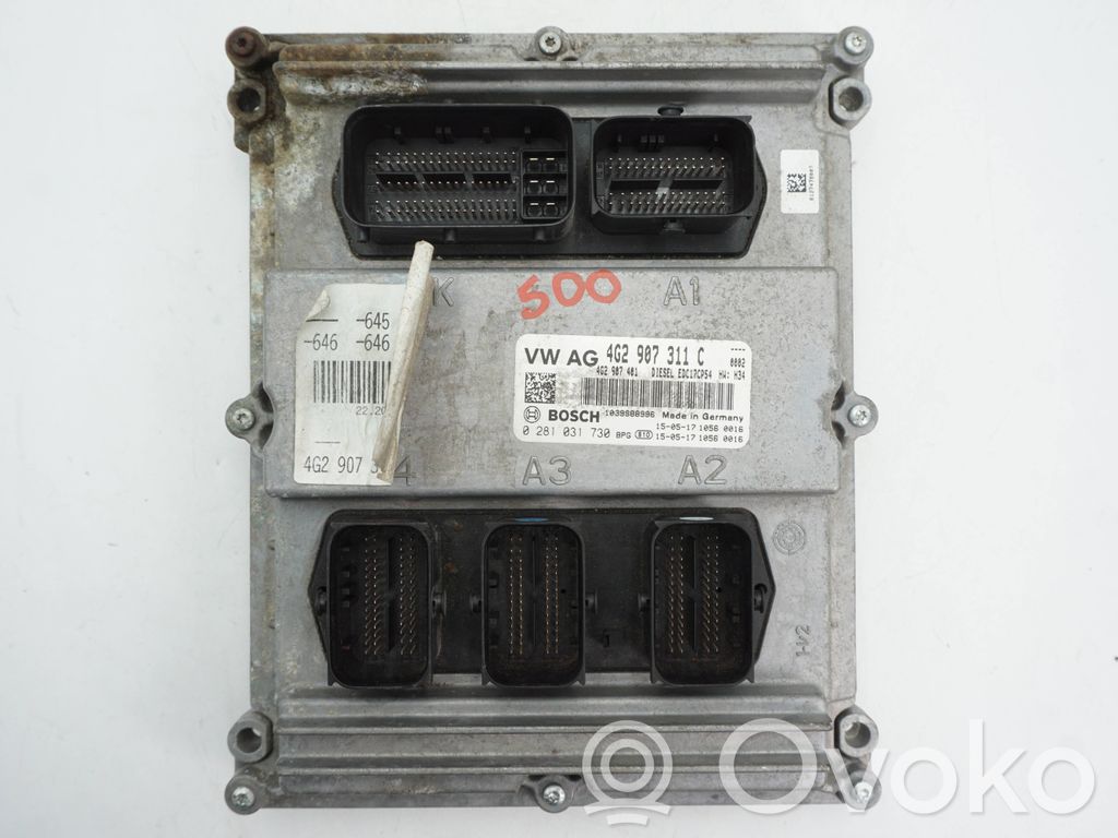 Engine control unit/module   4G2907311C,0281031730