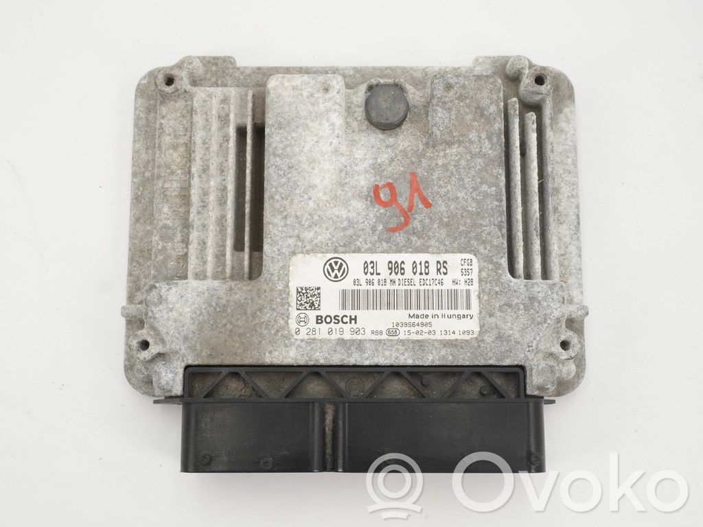 Engine control unit/module   03L906018RS,0281019903