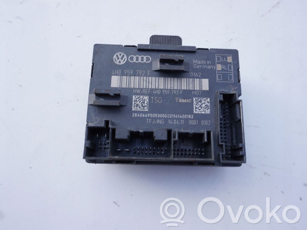 Unité de commande module de porte   4H0959792F,MODU