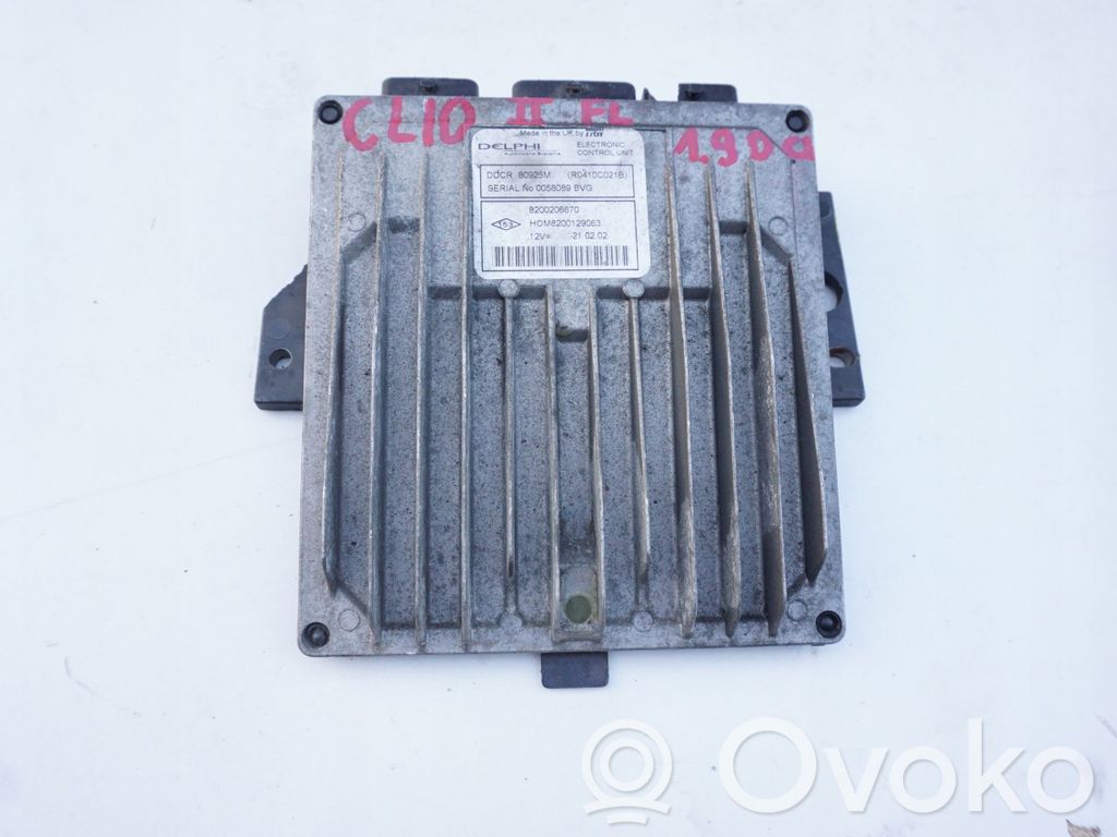 Renault Clio II Engine control unit/module 