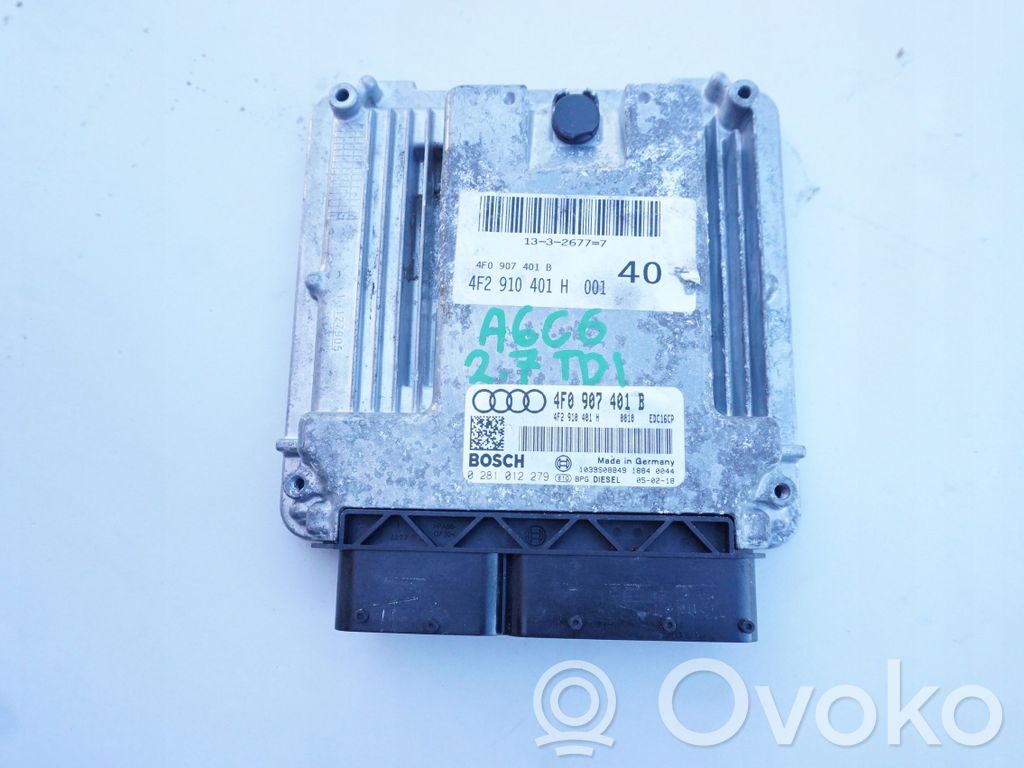 Unité de commande, module ECU de moteur   4F2910401H