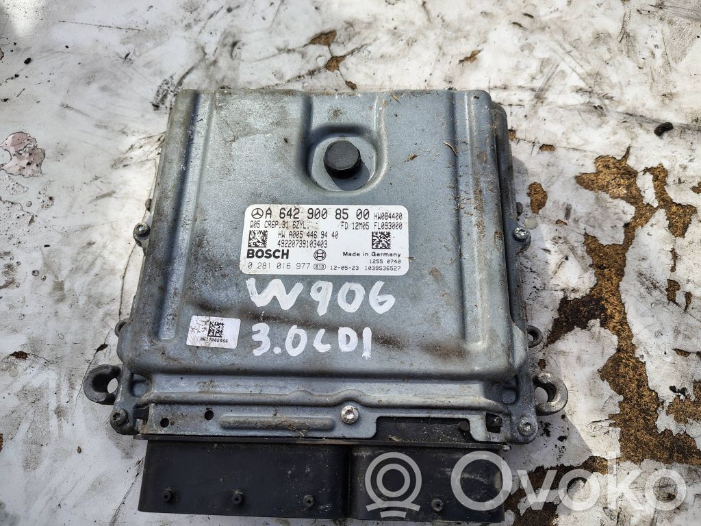Mercedes-Benz Sprinter W906 Komputer / Sterownik ECU i komplet kluczy 