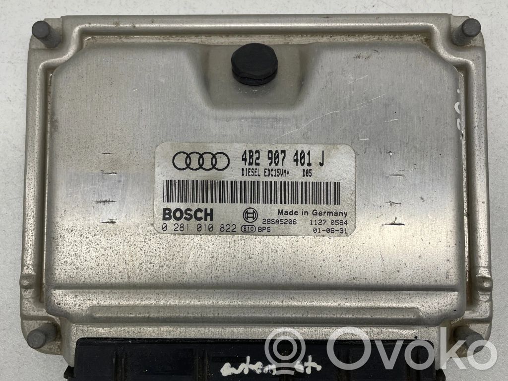 Engine control unit/module   4B2907401J,28SA5206,0281010822