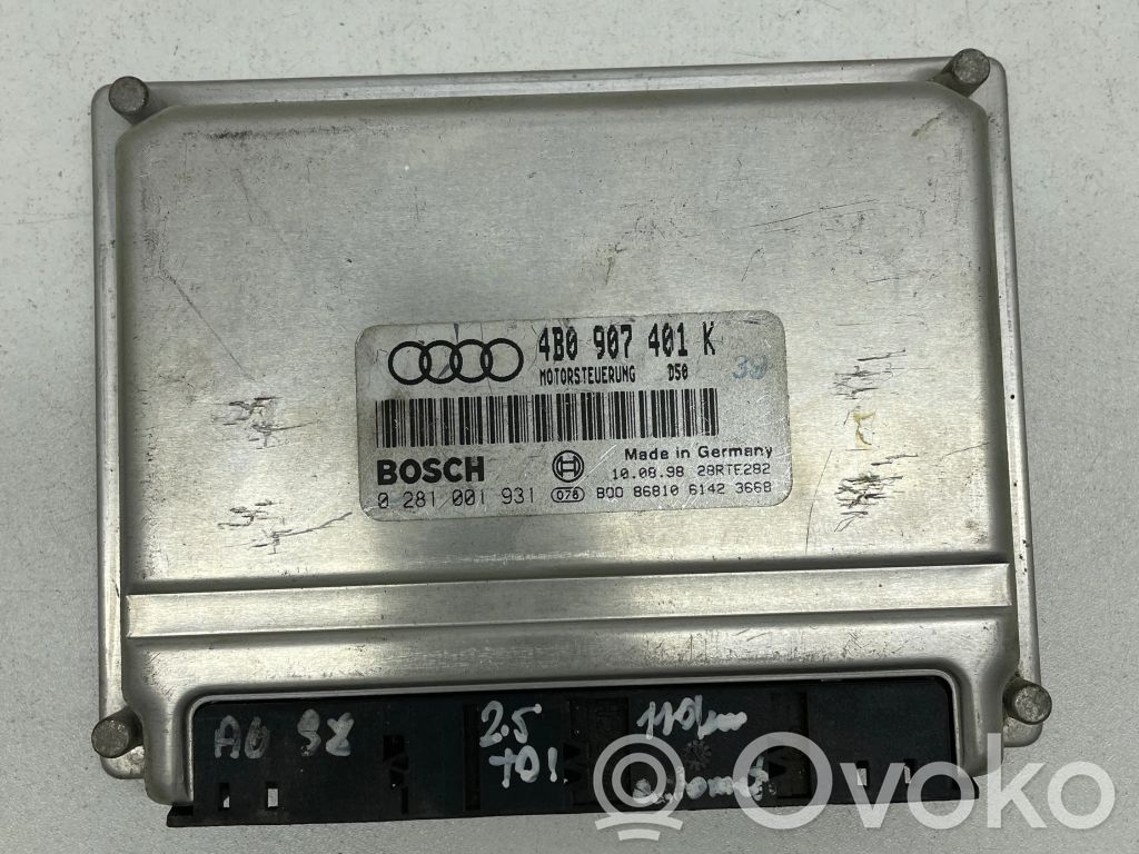 Engine control unit/module   4B0907401K,0281001931,28RTE282