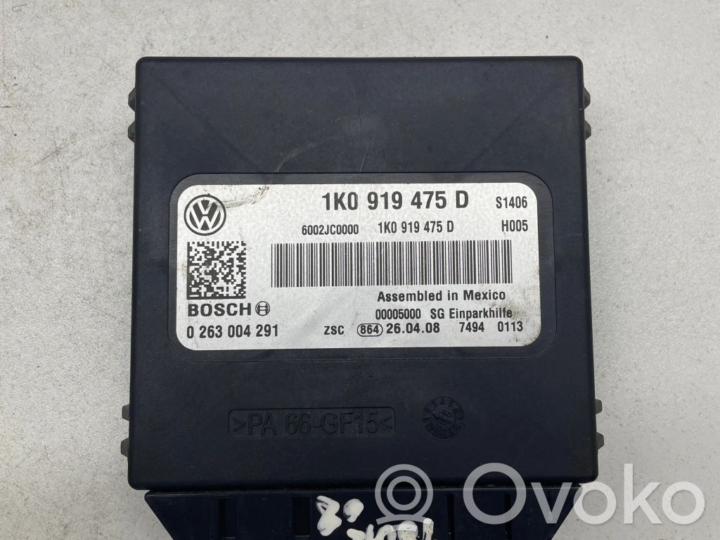 Volkswagen Touran I Parking PDC control unit/module 