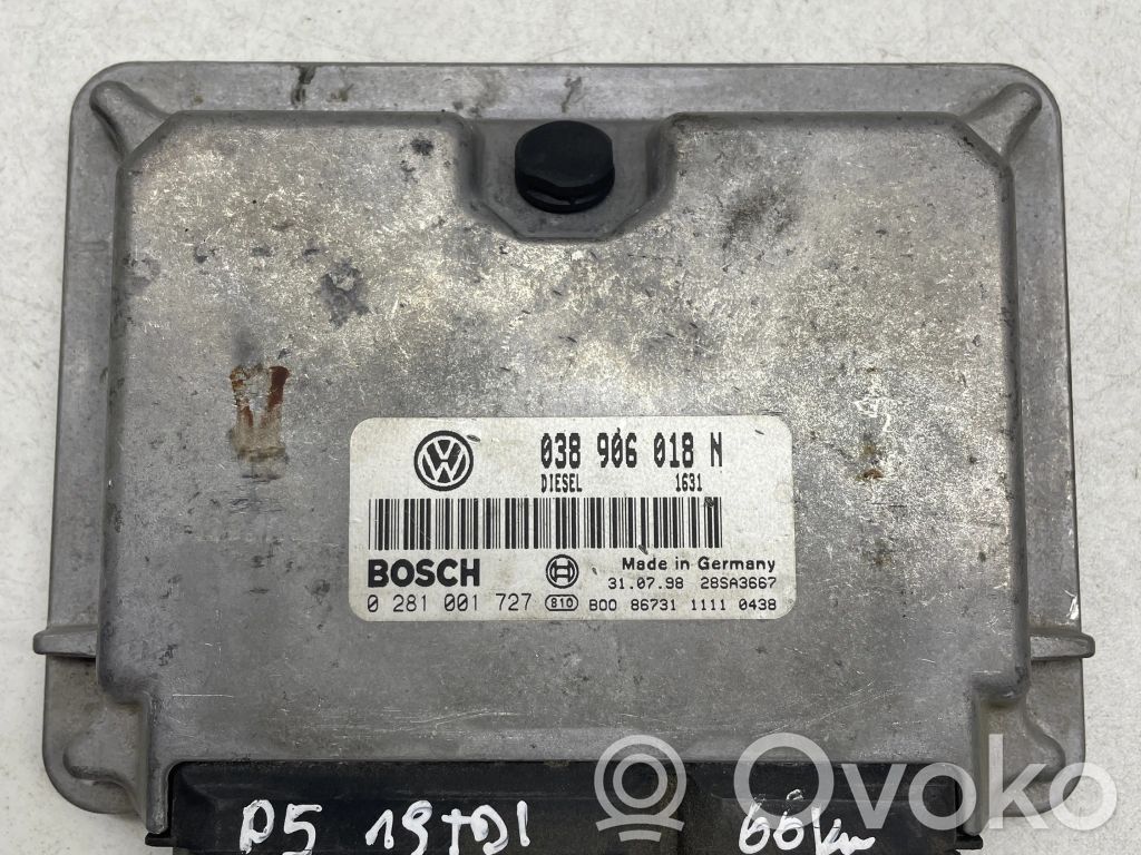 Engine control unit/module   038906018N,28SA3667,0281001727