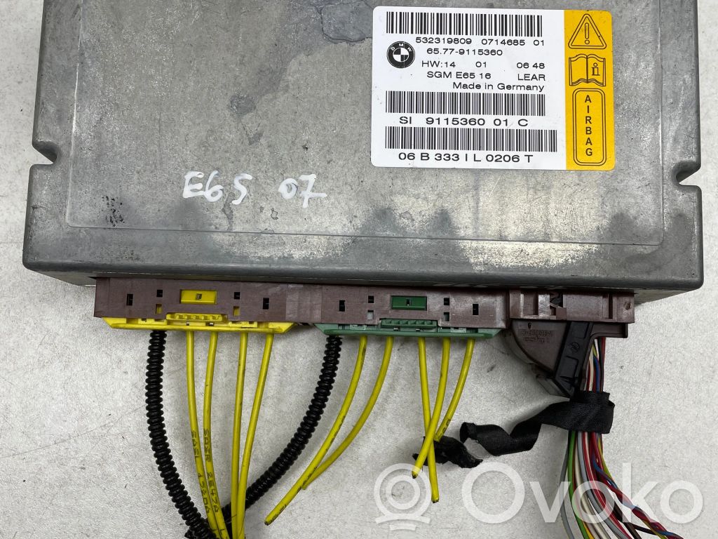 BMW 7 E65 E66 Airbag control unit/module 
