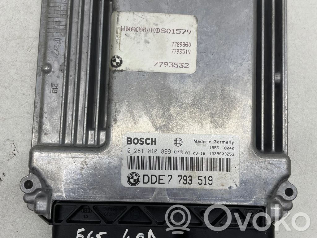 BMW 7 E65 E66 Engine control unit/module 