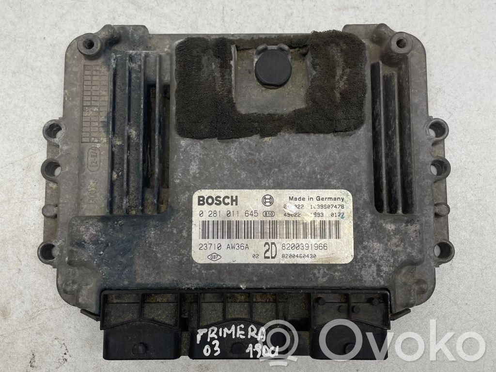 Engine control unit/module   8200391966,8200460430,0281011645