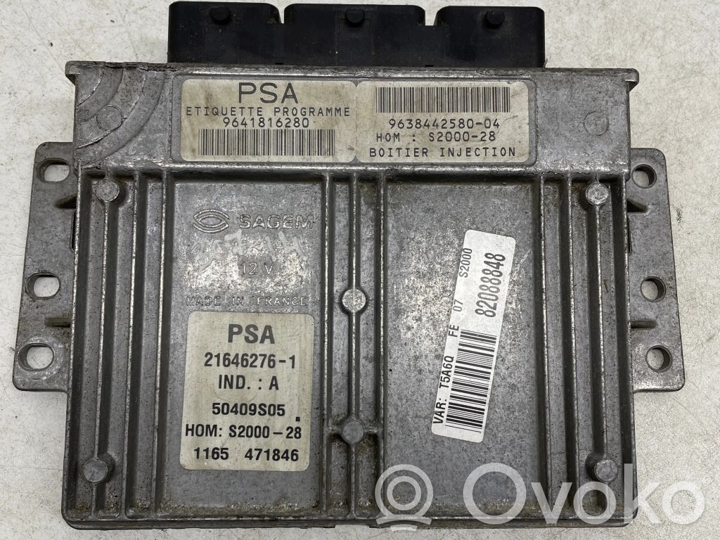 Peugeot 307 Engine control unit/module 