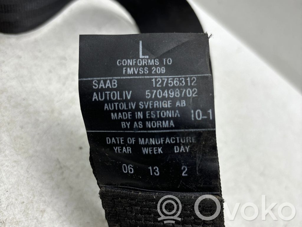 Saab 9-5 Pas bezpieczeństwa fotela tylnego 
