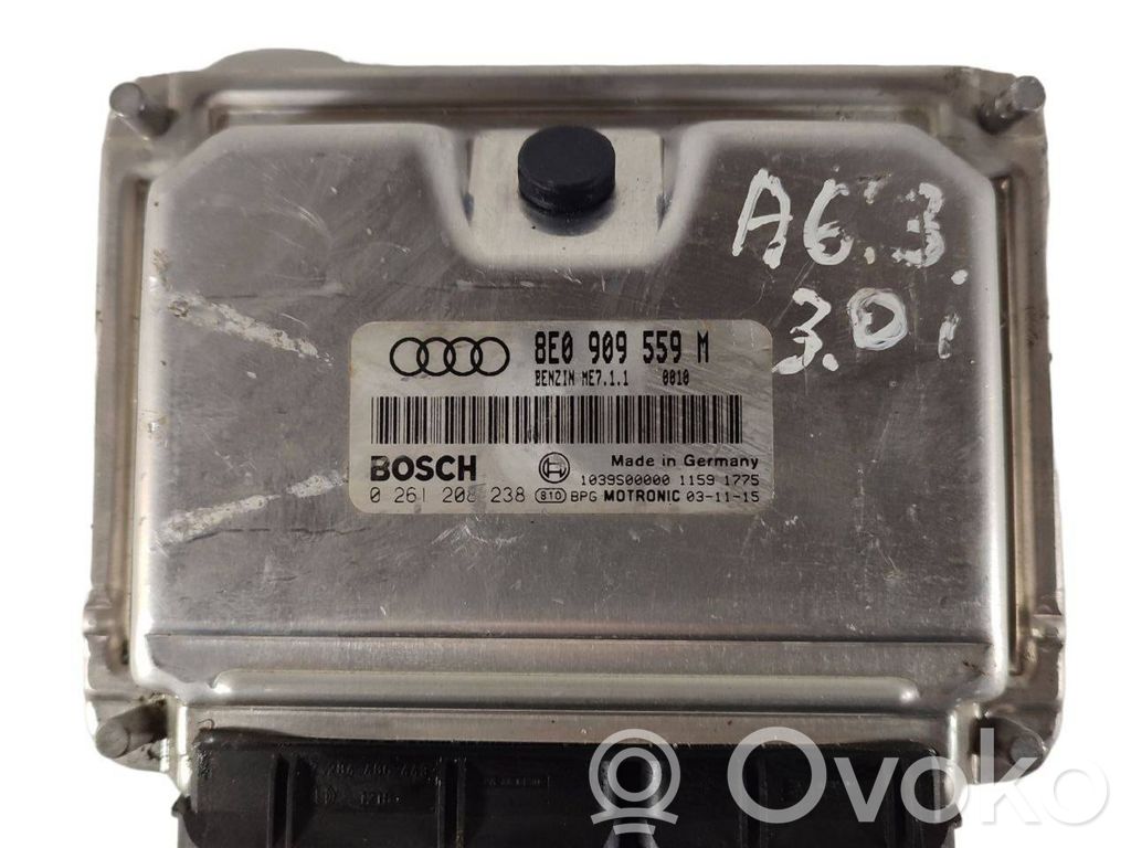 Audi A6 S6 C5 4B Engine ECU kit and lock set 
