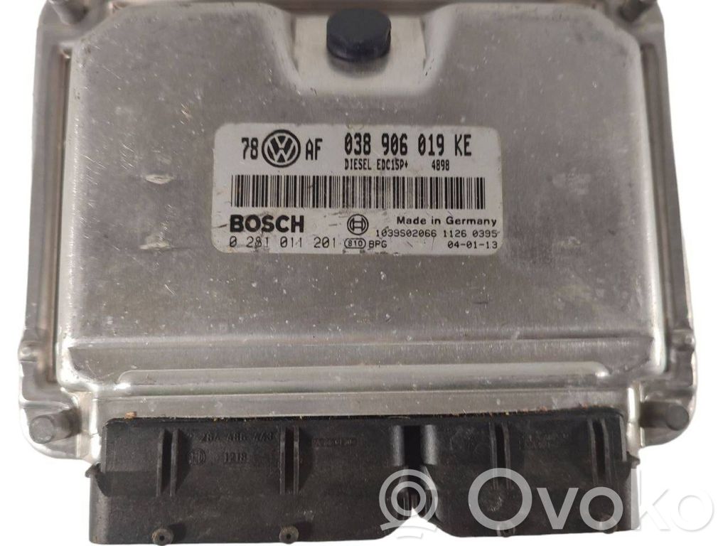 Engine control unit/module   038906019KE,1039S02066,0281014201