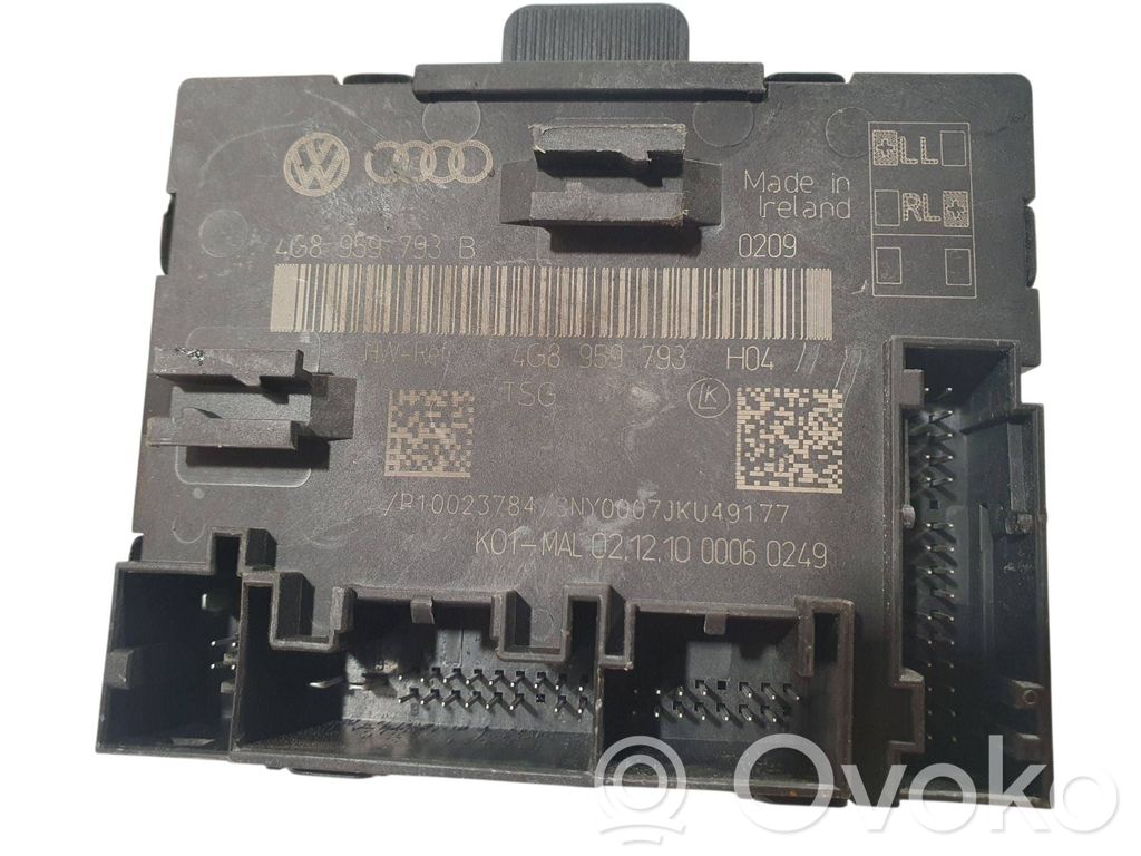 Audi A7 S7 4G Unité de commande module de porte 