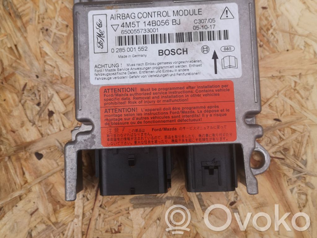 Airbag control unit/module   4M5T14B056BJ,650055733001,0285001552