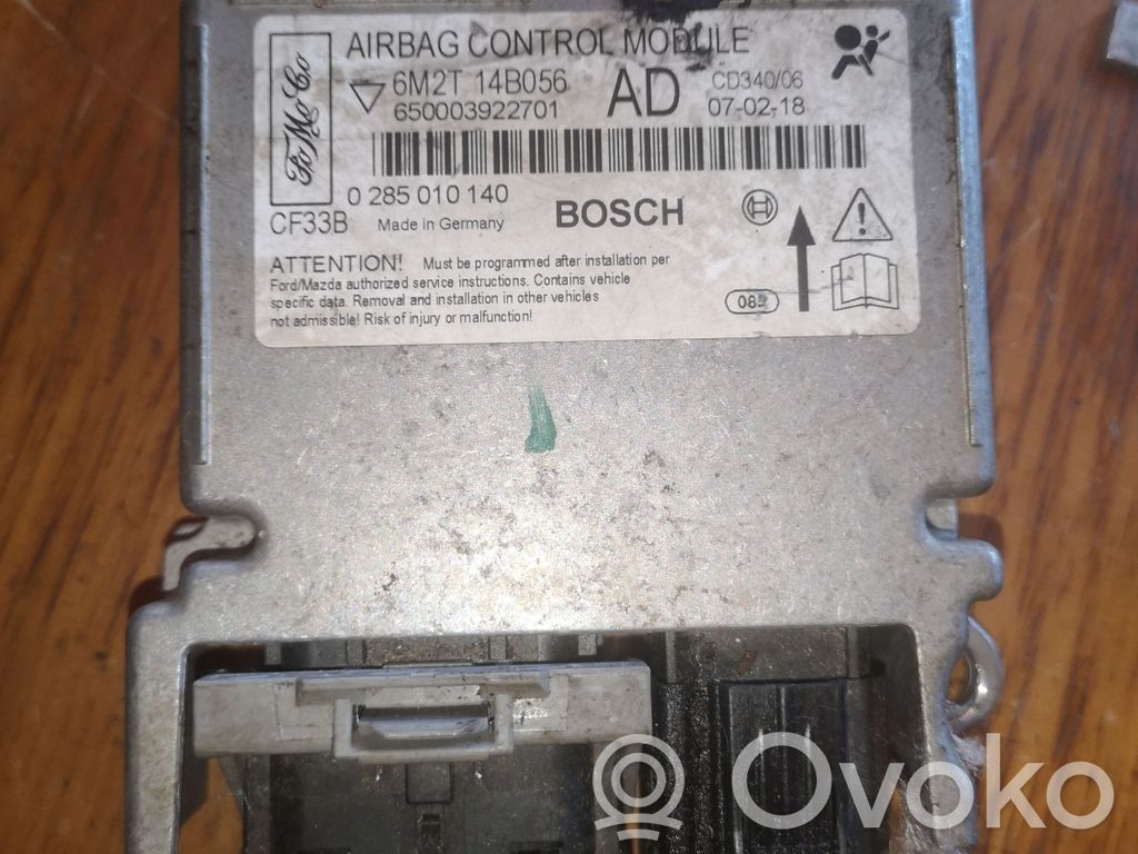 Airbag control unit/module   6M2T14B056,650003922701,0285010140