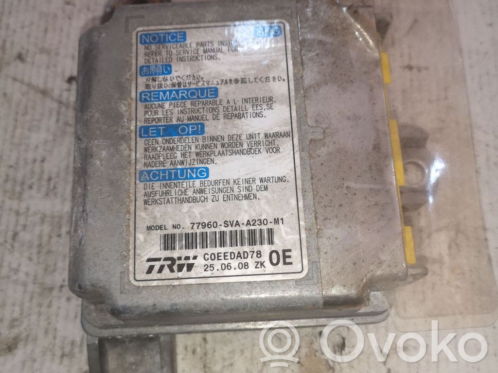 Honda Civic Airbag control unit/module 